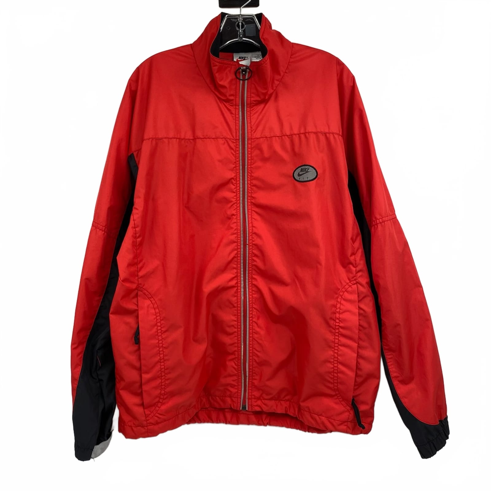 Nike Red Black Classic Windbreaker Jacket