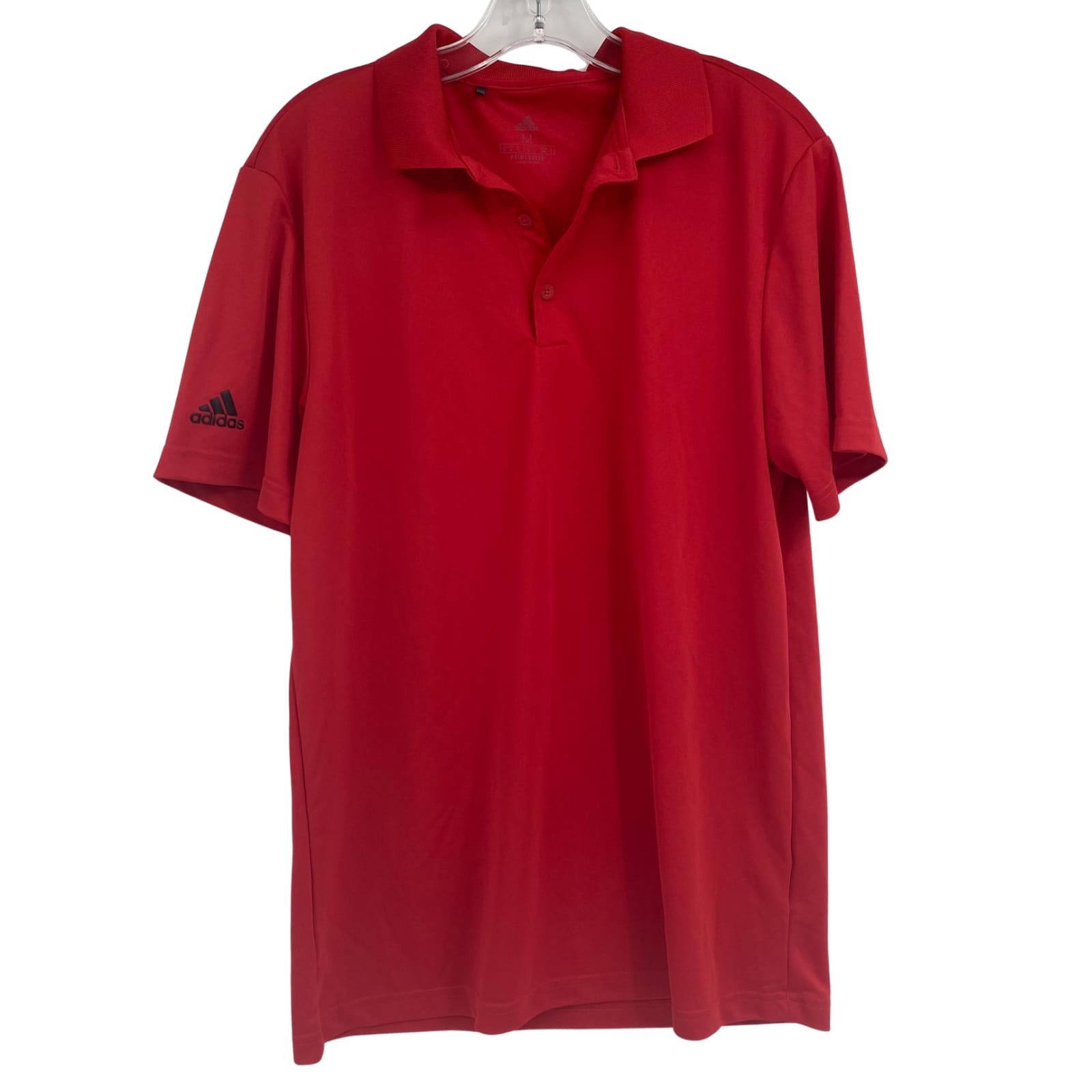 adidas Red Short Sleeve Polo Shirt