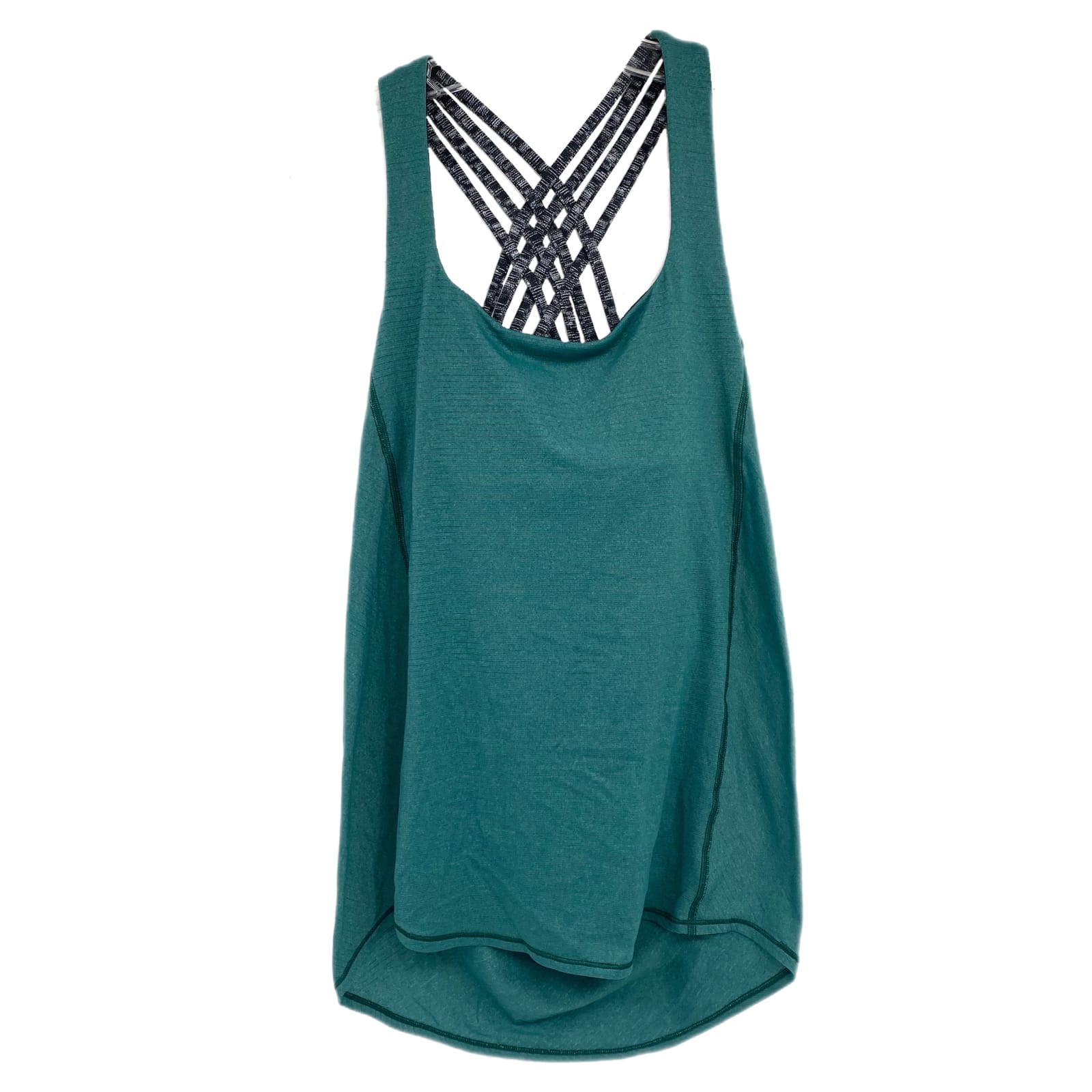 lululemon Green Strappy Open Back Tank Top