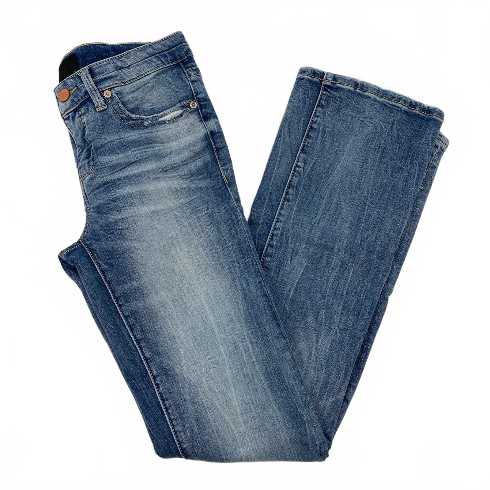 Buckle Black Light Wash Bootcut Jeans