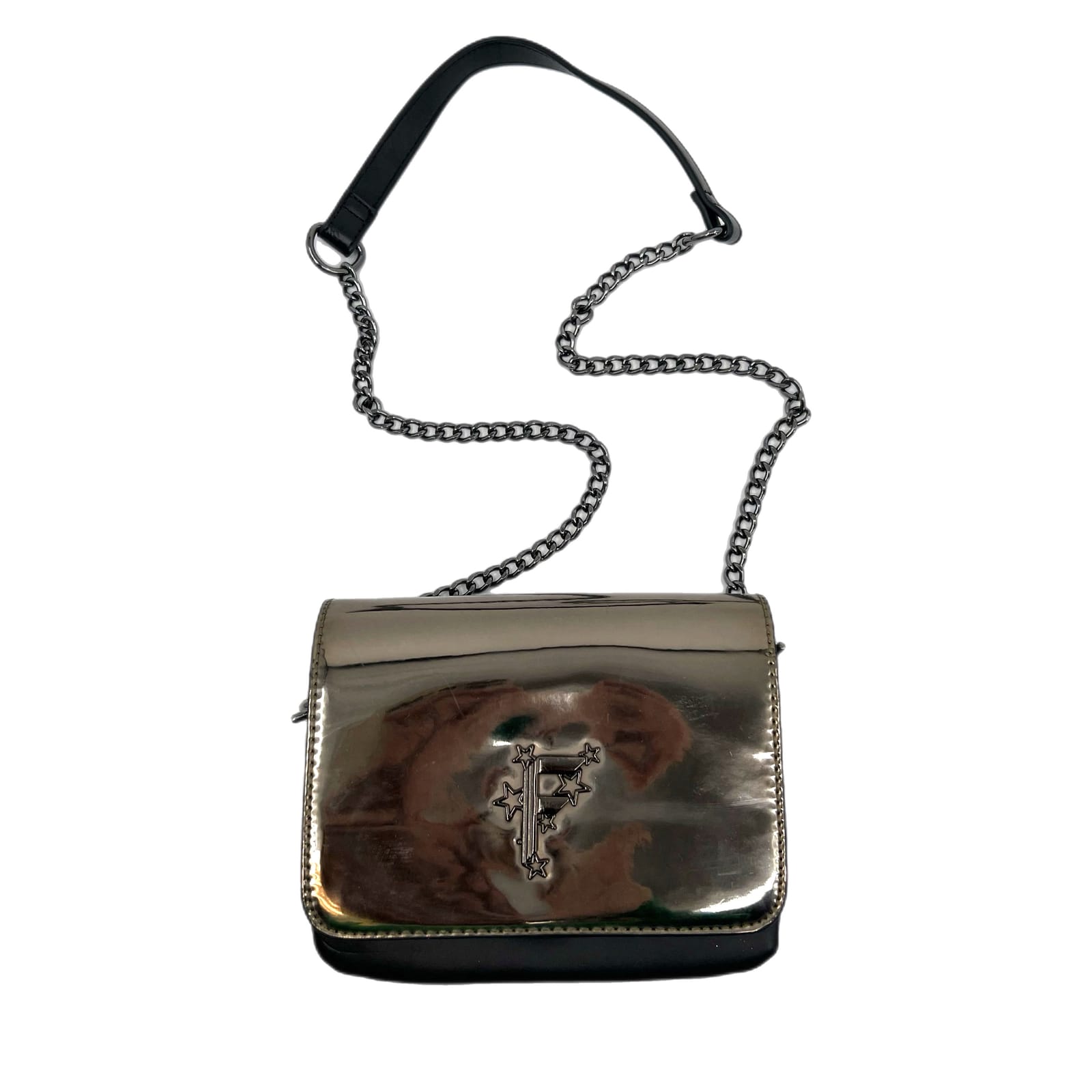 Giorgio Fiorelli Silver & Black Convertible Crossbody Bag