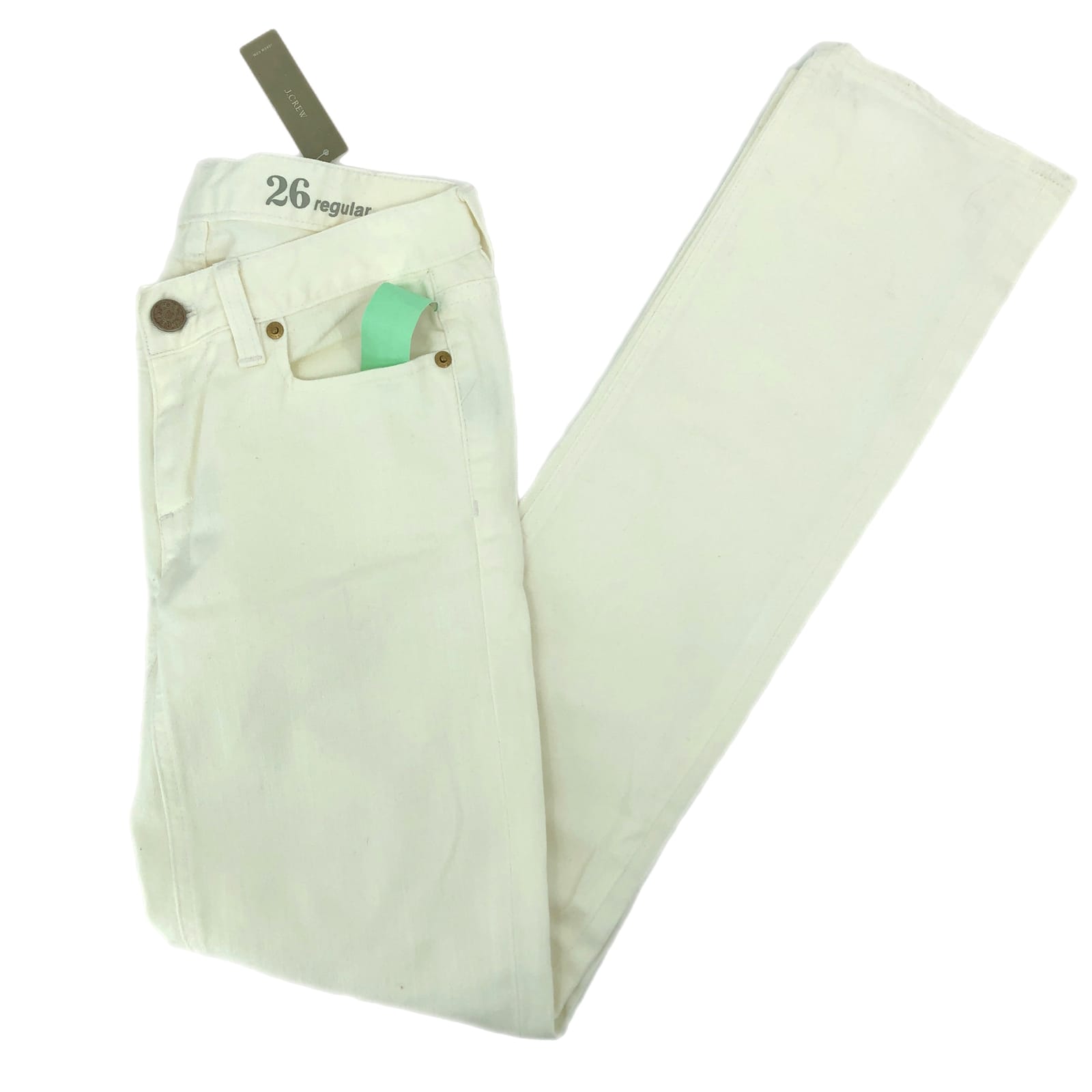 Cream Classic J Crew Straight Leg Jeans