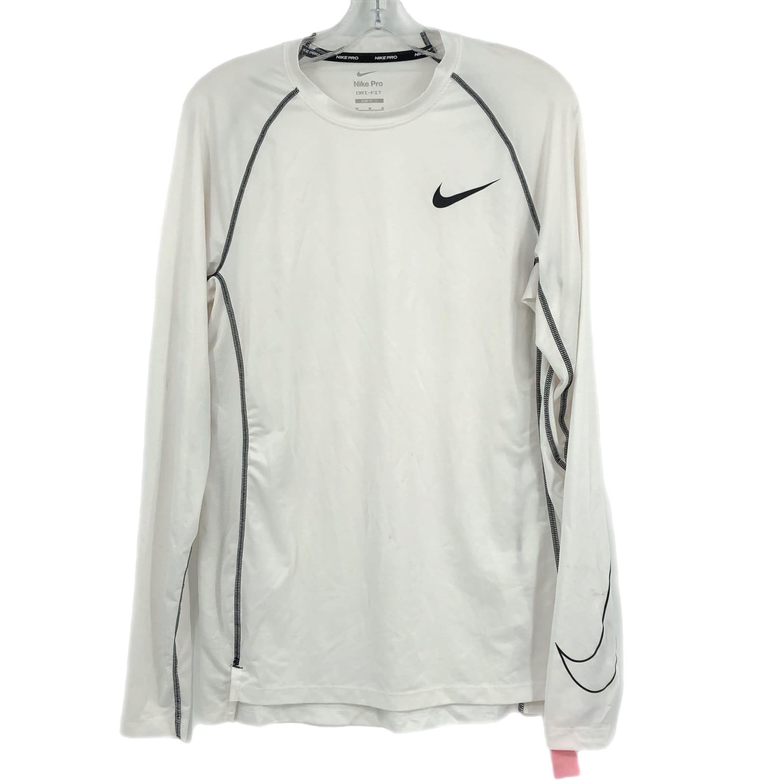 Nike Black/White Dri-Fit Long Sleeve T-Shirt