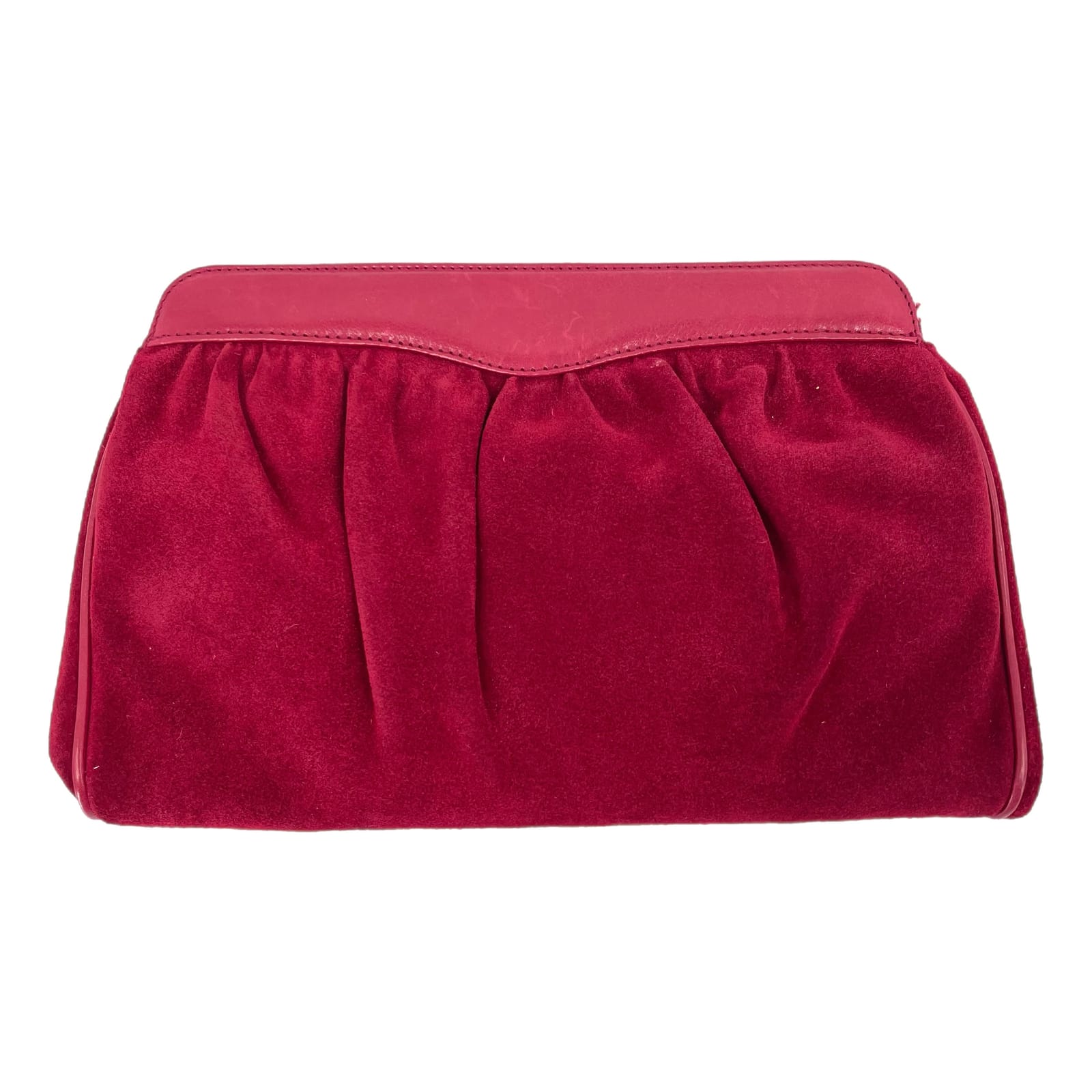 Scepi Red Convertible Leather Clutch