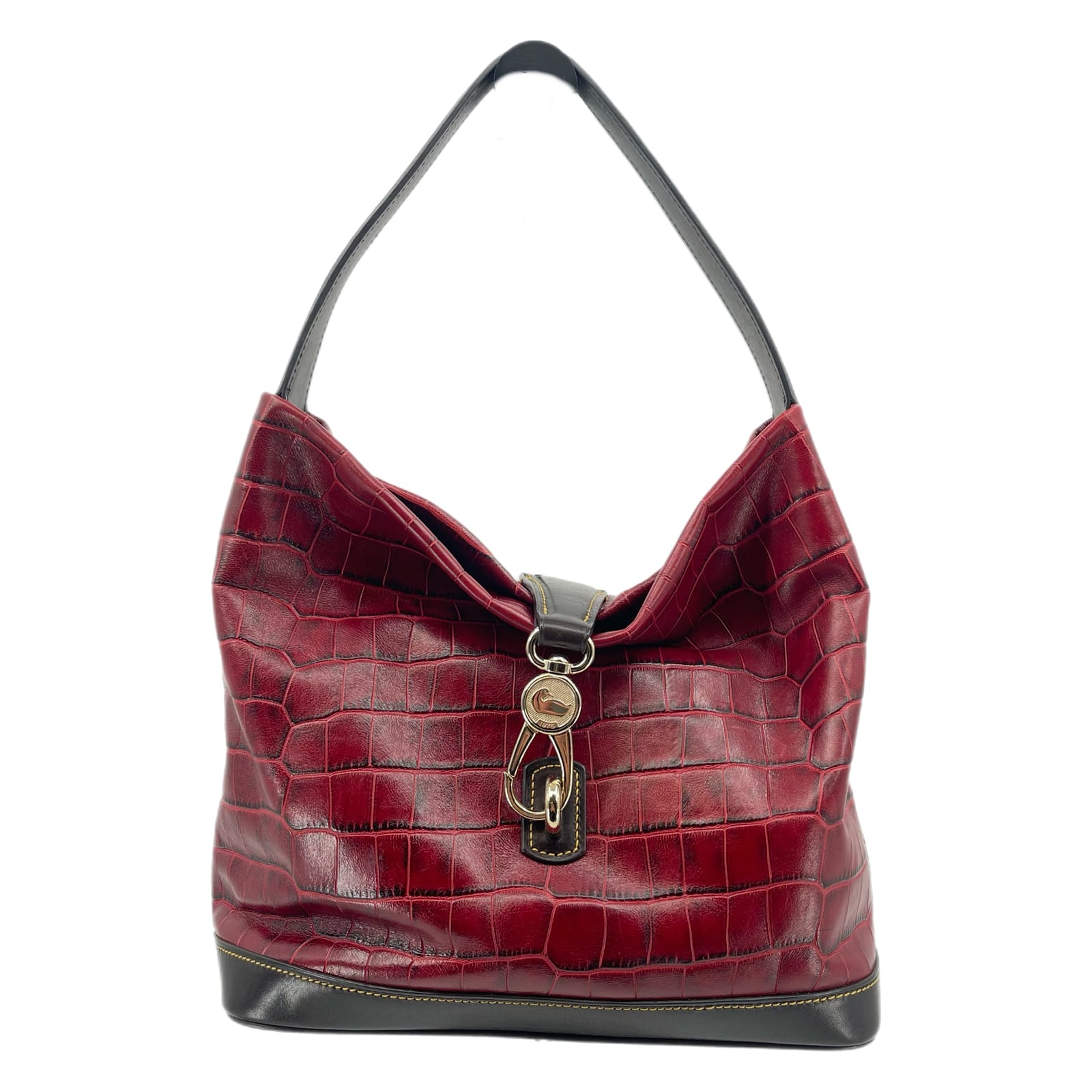 Dooney & Bourke Red Leather Large Shoulder Bag