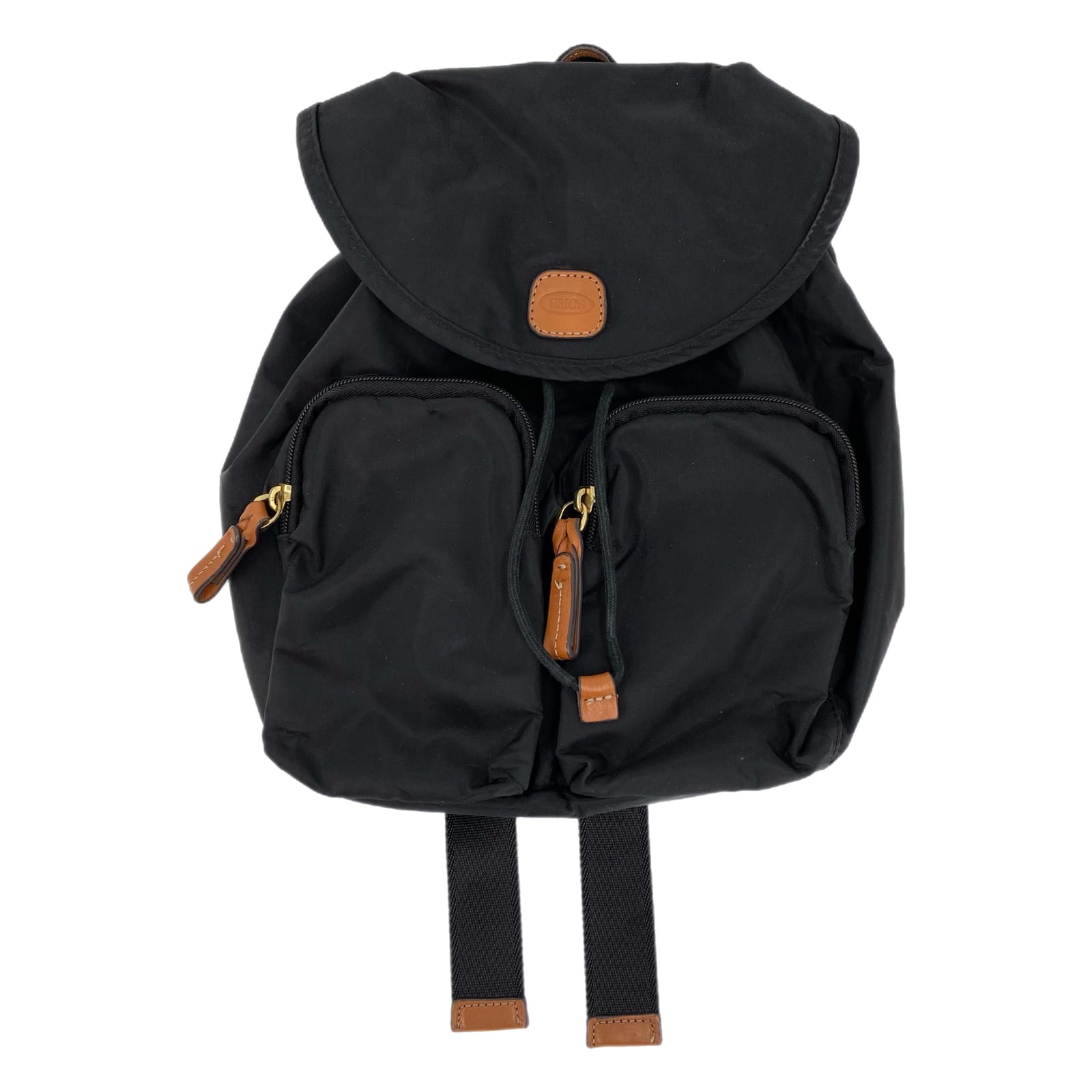 Bric's Black Mini Drawstring Backpack