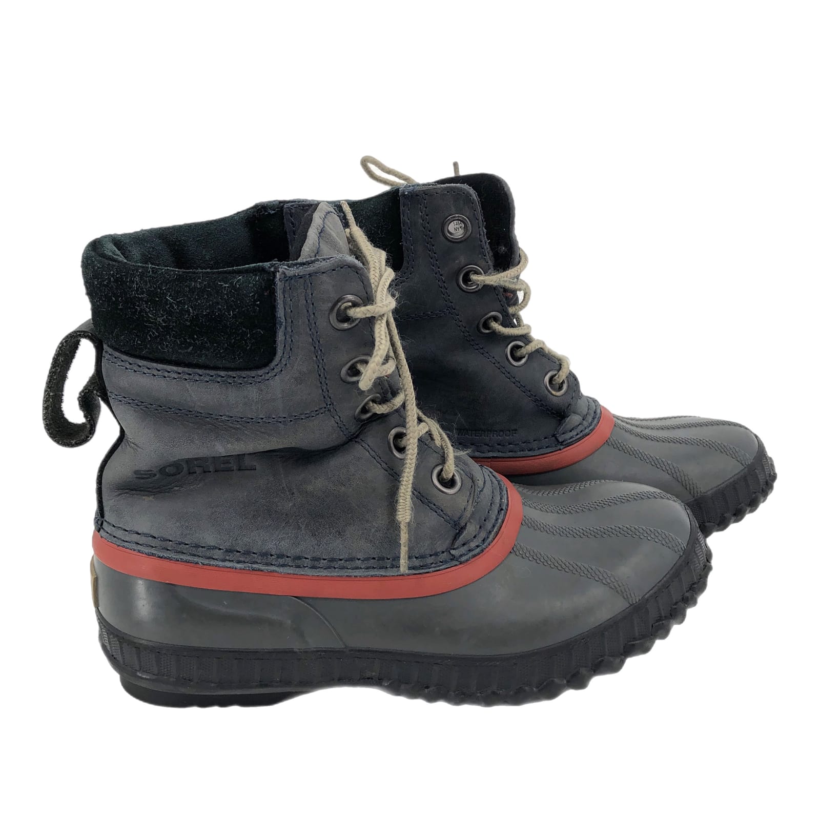 Sorel Gray/Blue Synthetic Winter & Rain Boots