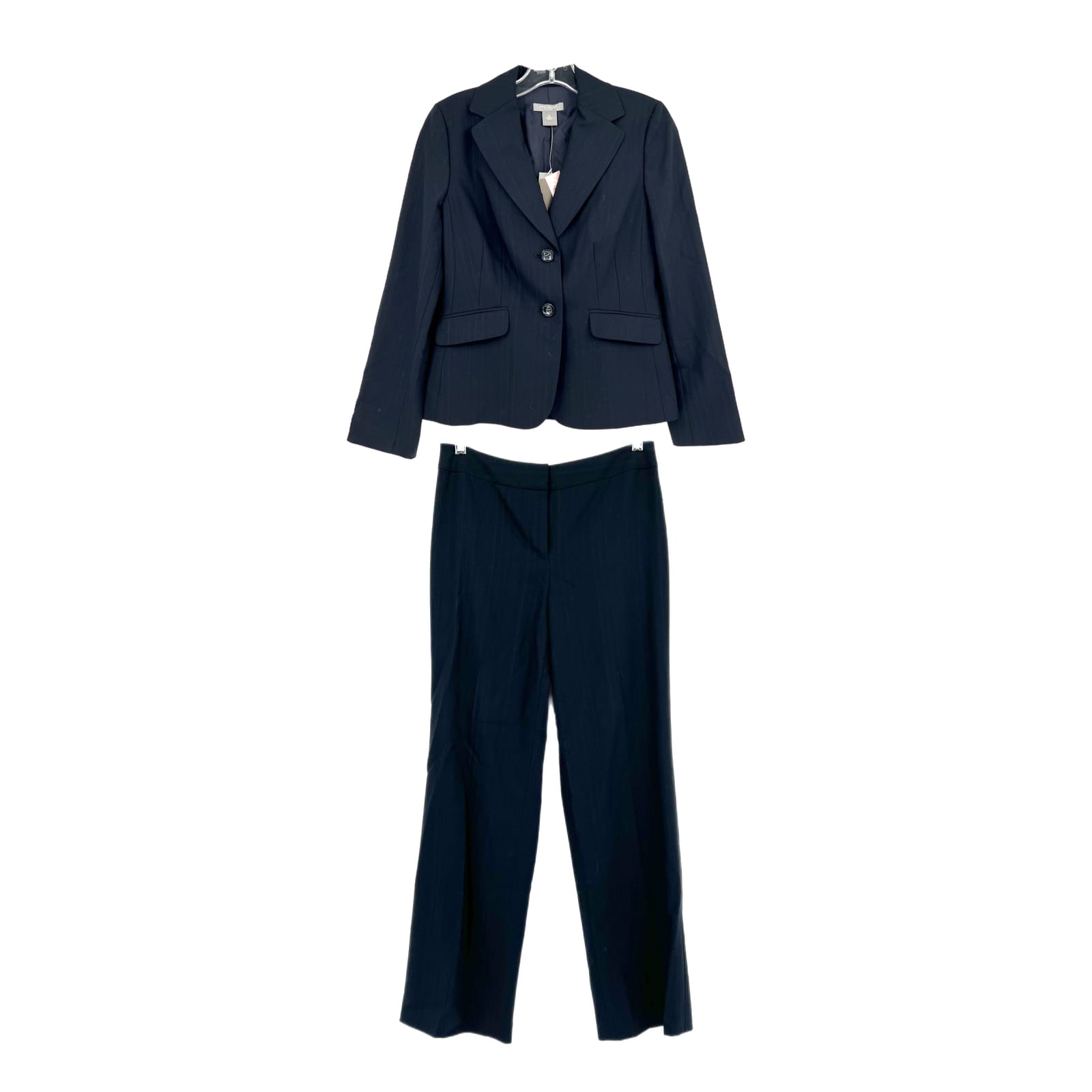 Ann Taylor Blue 100% Wool Jacket & Suit Set