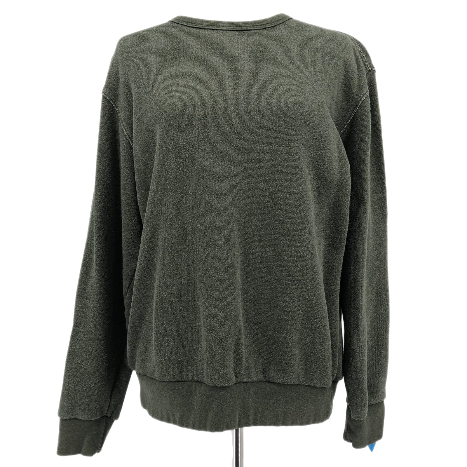 Folk Green Long Sleeve Pullover Sweatshirt