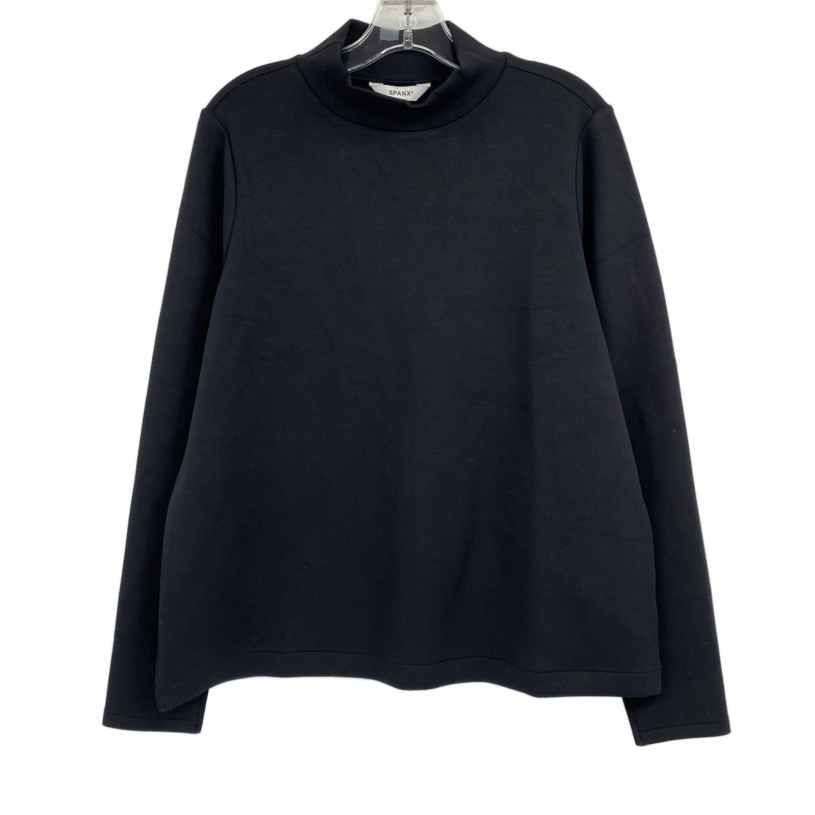 SPANX Black AirEssentials Mock Neck Pullover