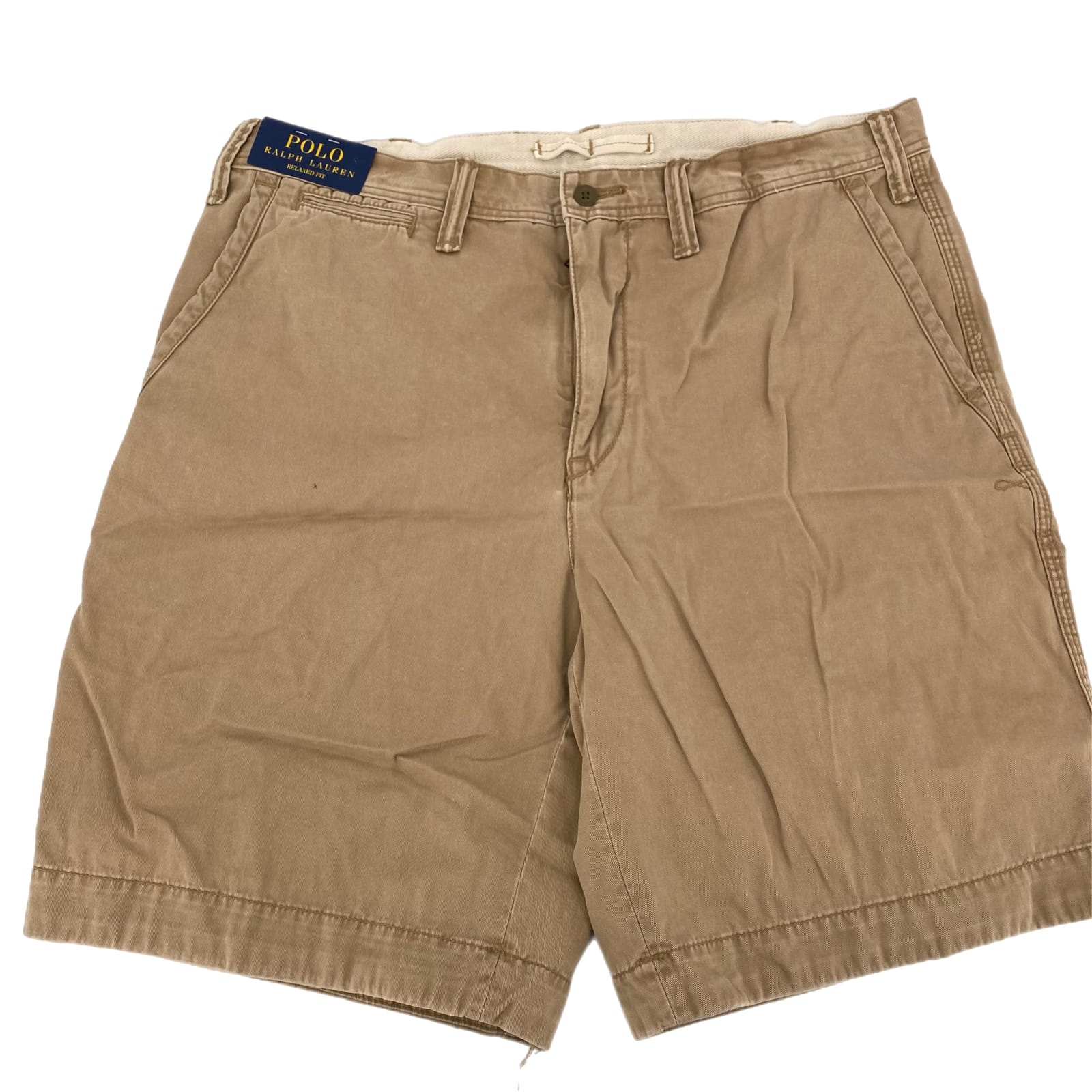 Polo by Ralph Lauren Tan Basic Flat Front Shorts
