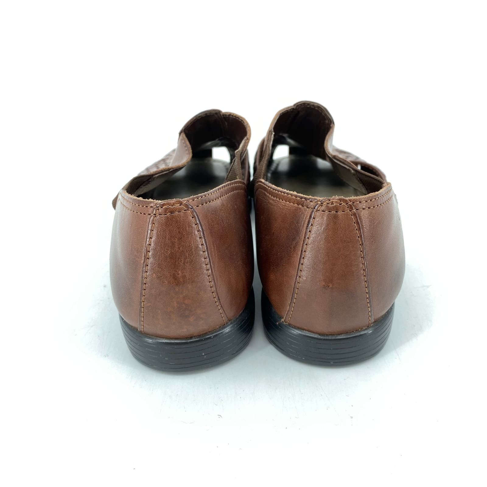 Boxer Fida Brown Pointed Toe Leather Sandals Boxer Fida Brown Pointed ...