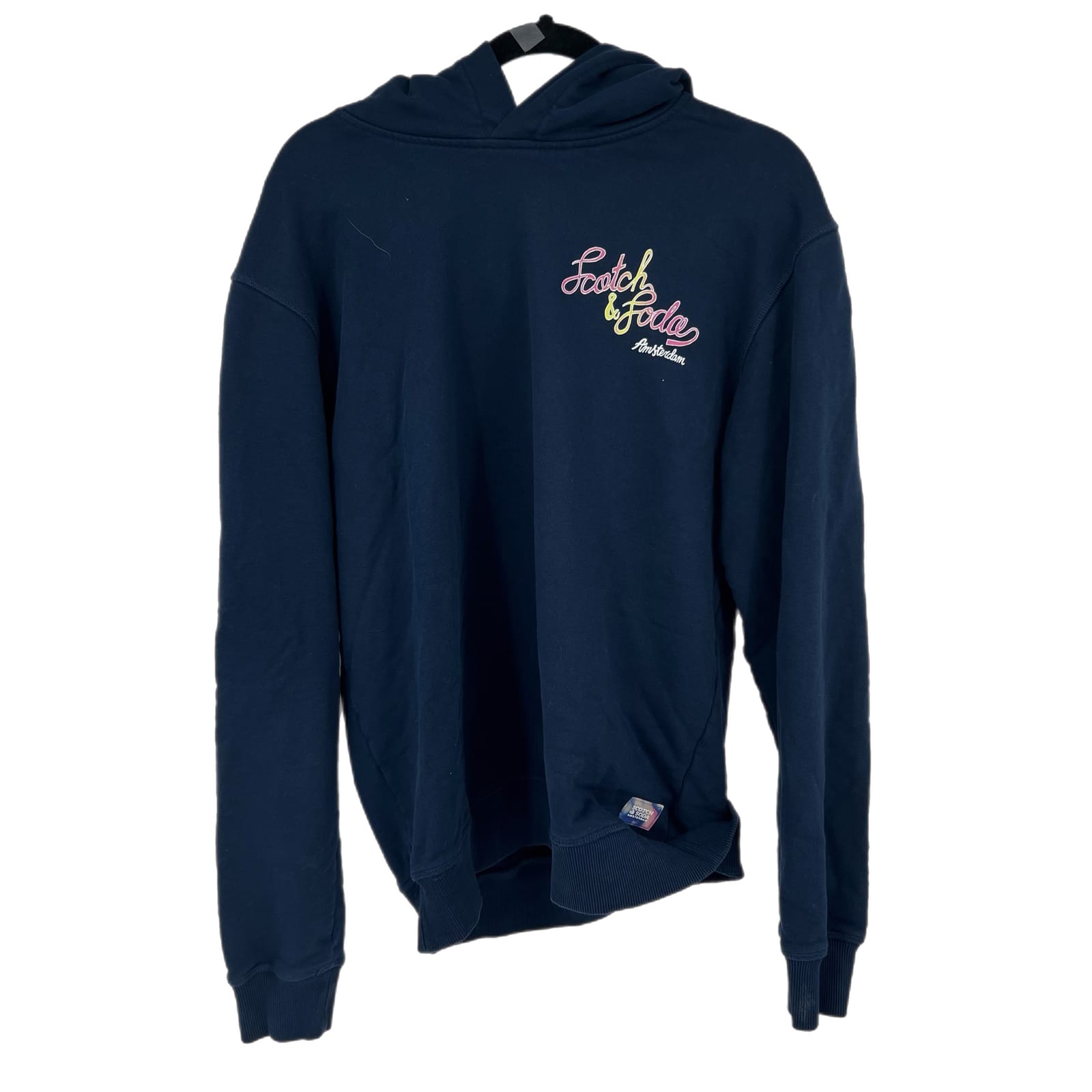 Scotch & Soda Blue Cotton Varsity Jacket