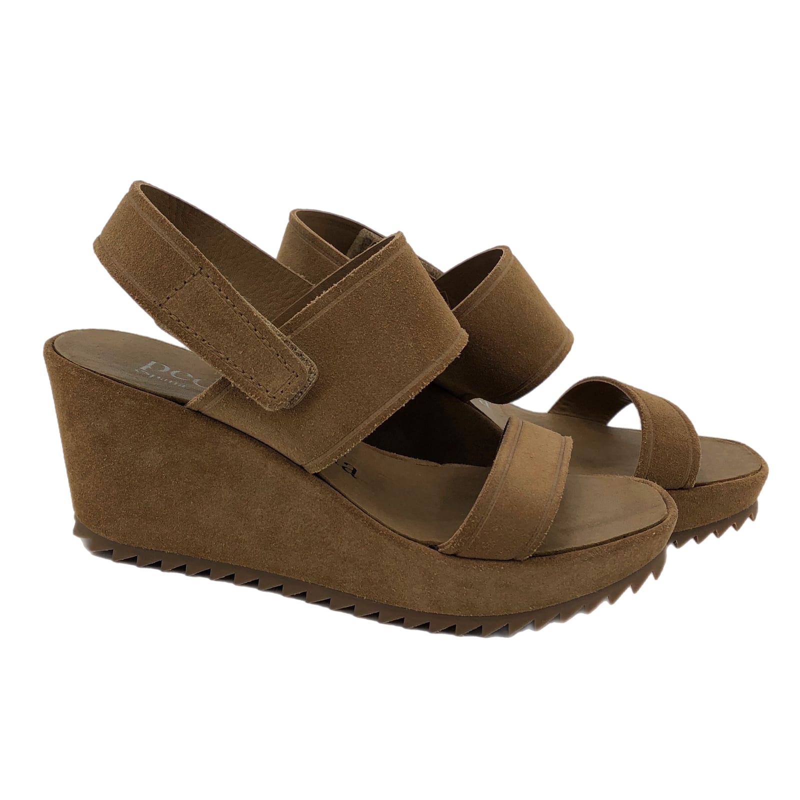 Pedro Garcia Tan Suede Wedges