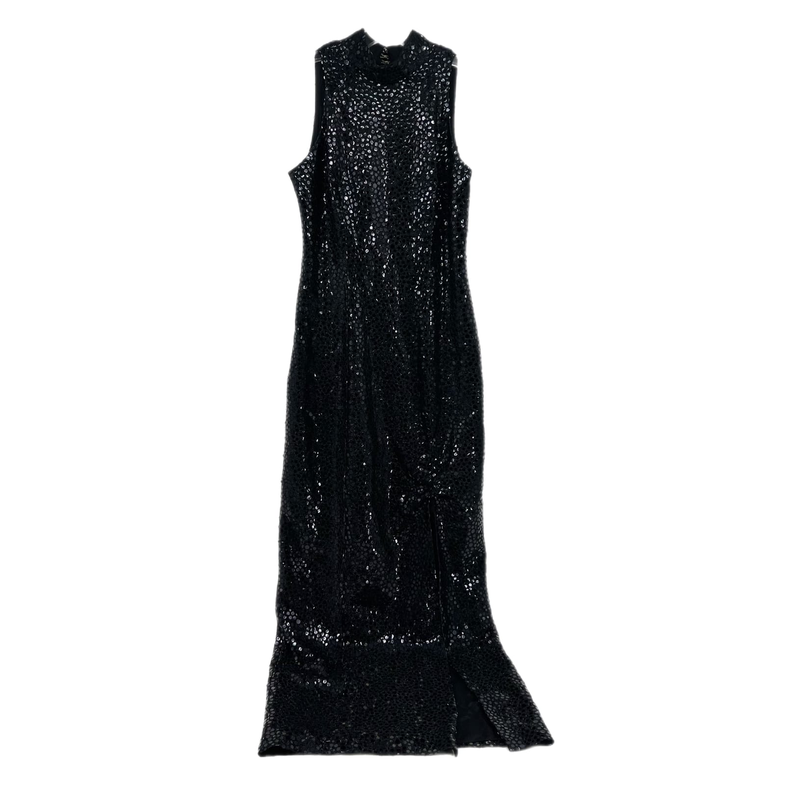 Flirtations Black Sequin Maxi Dress