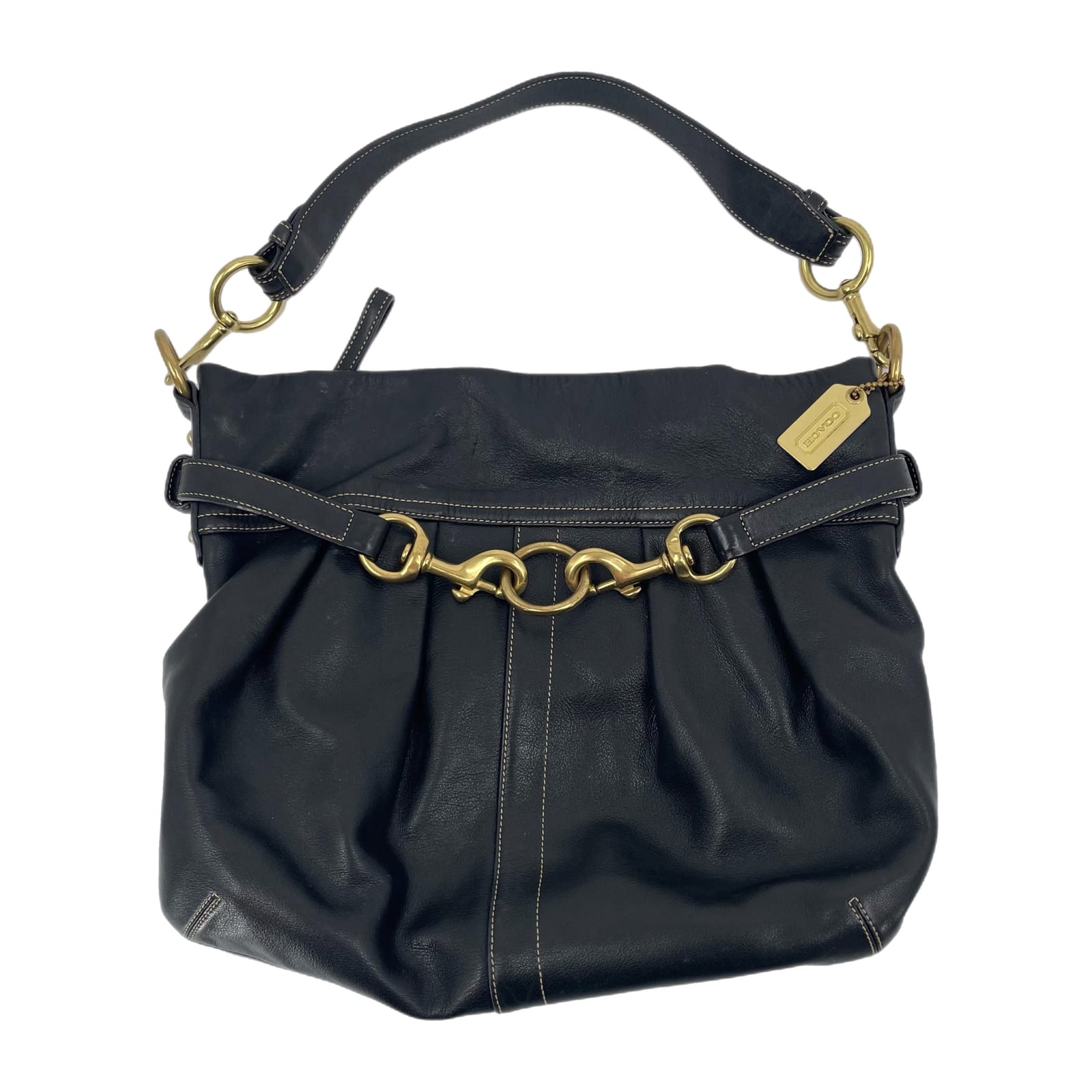Coach Black Belted Hobo Bag
