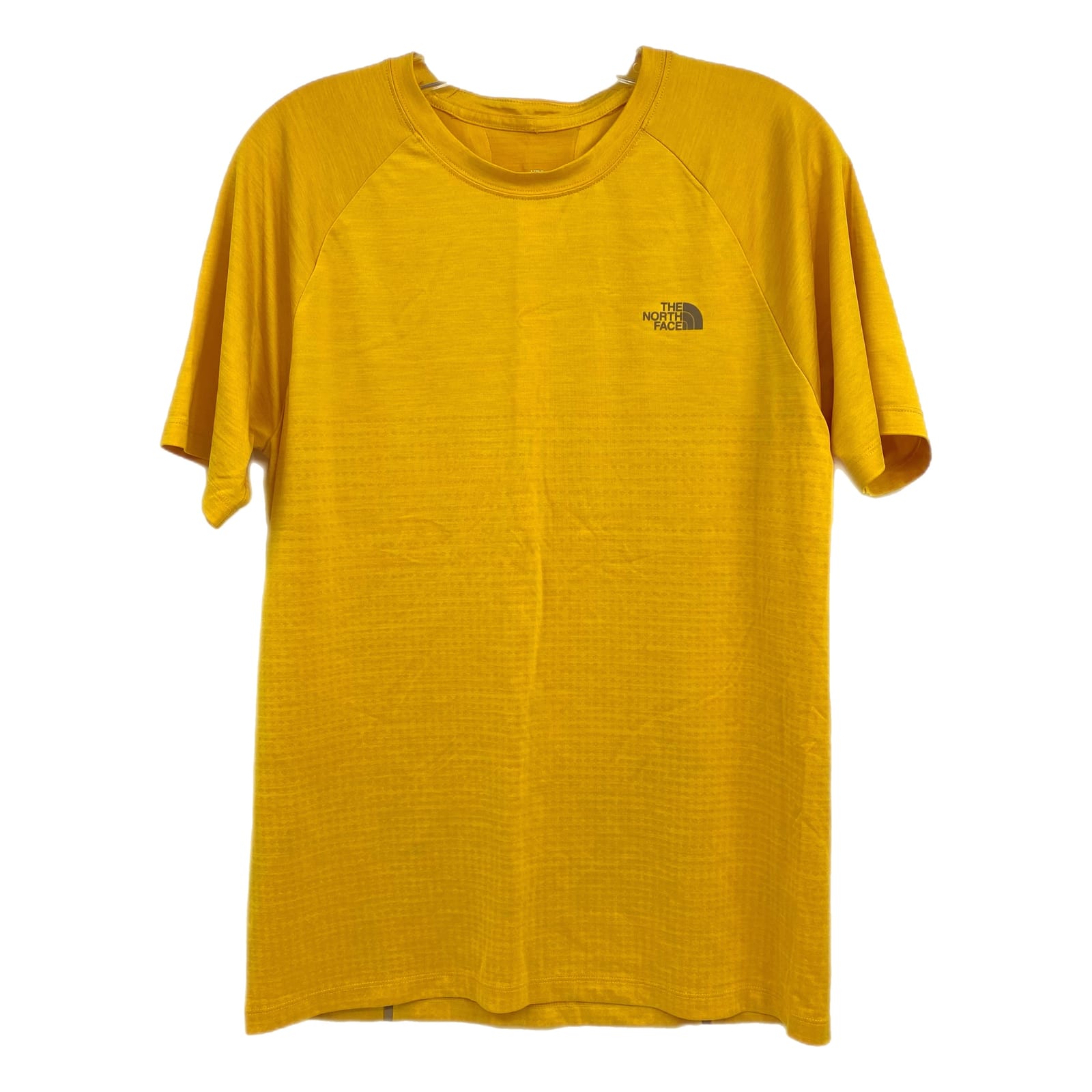 The North Face Yellow Athletic Short Sleeve Tee