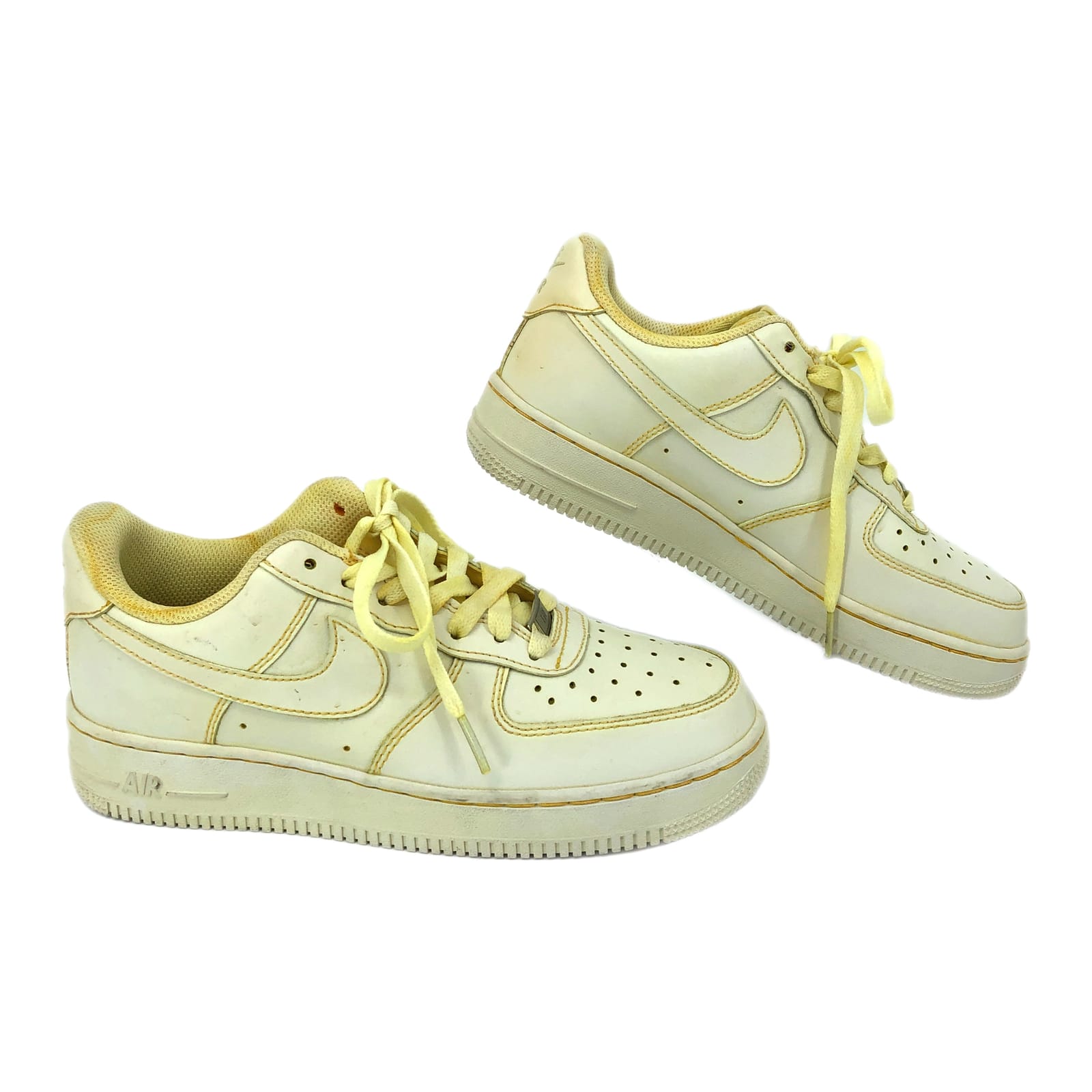Nike Yellow Hand-dyed Air Force 1 Sneakers