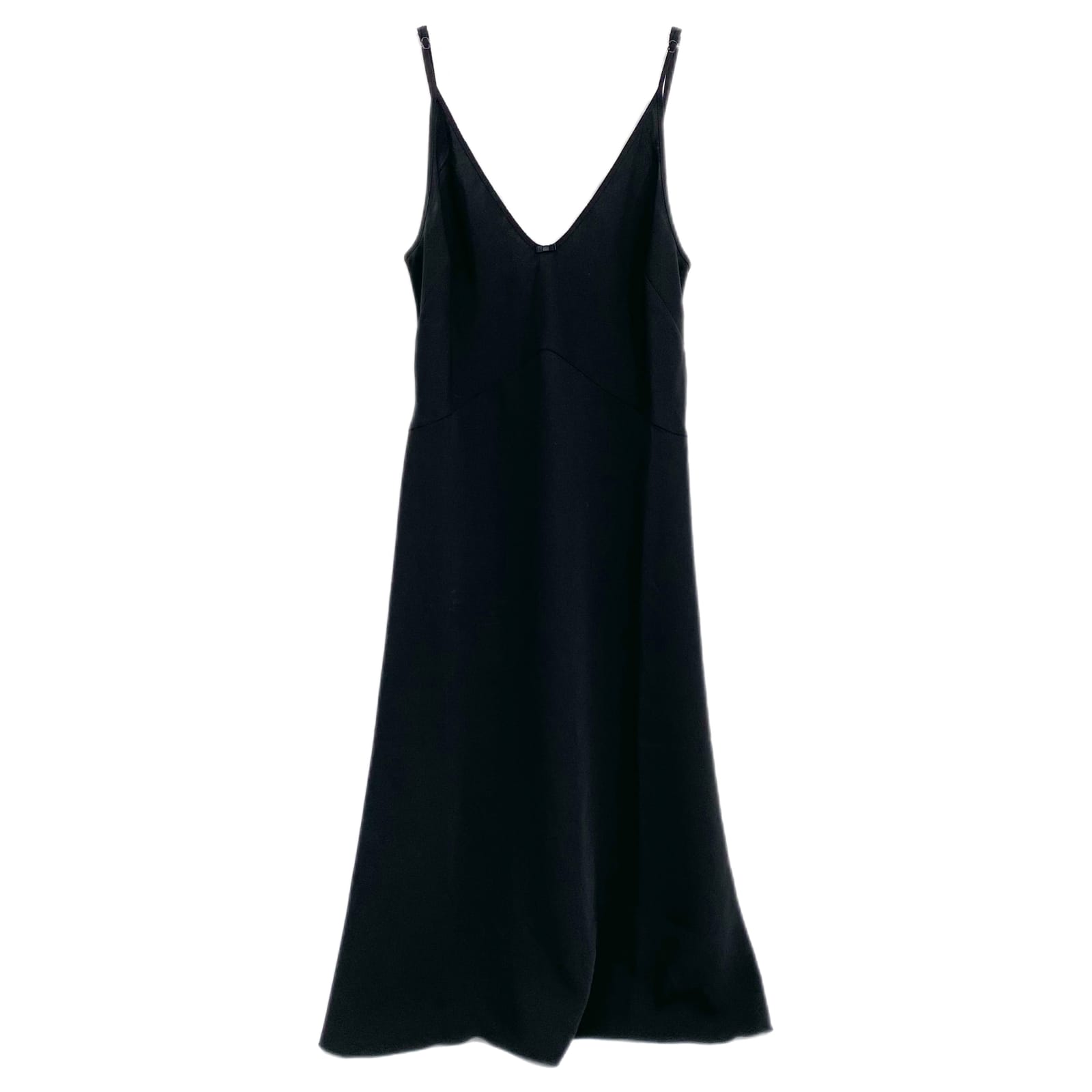 Wilfred Black Bow Accent Slip Midi Dress
