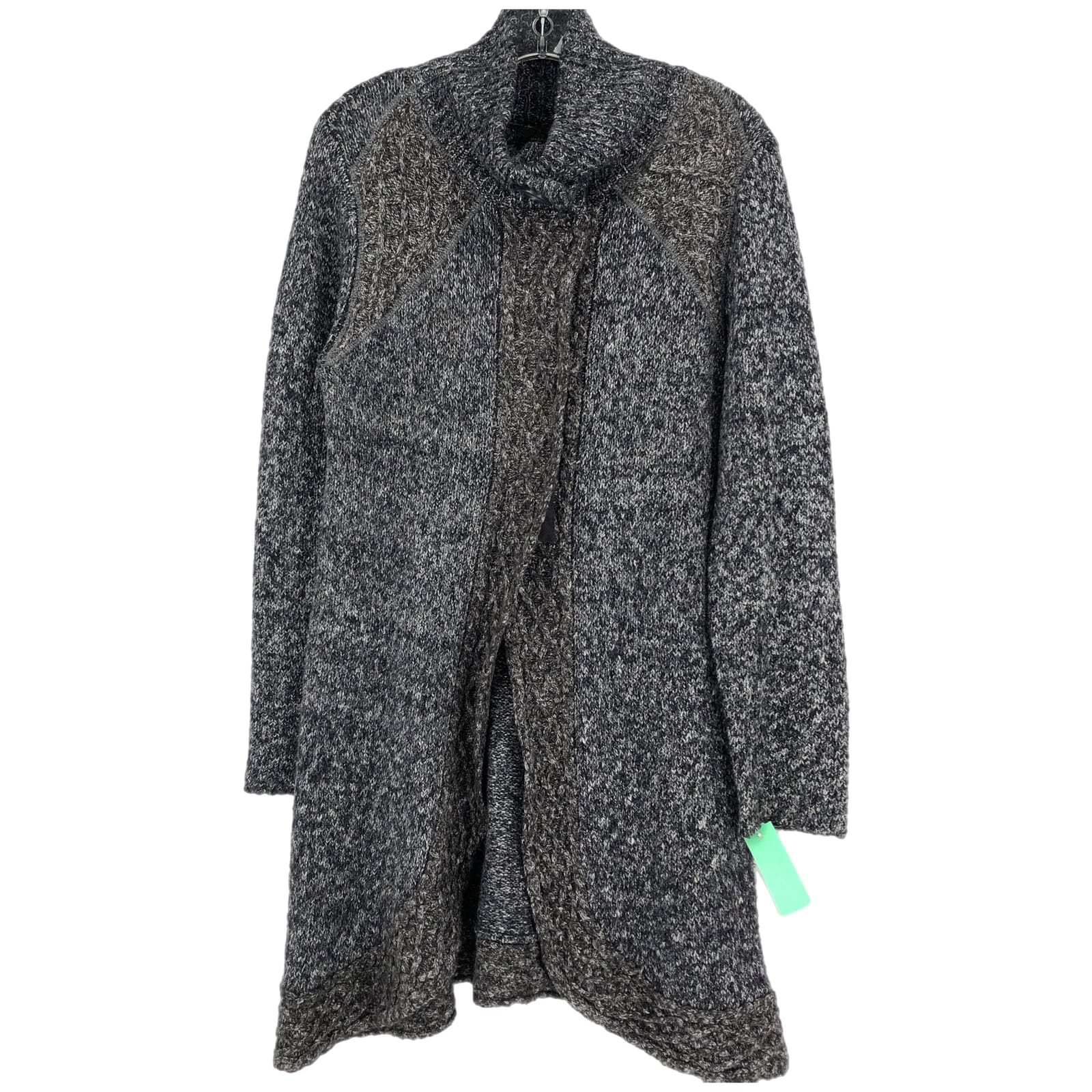 Prana Gray/Black Classic Long Cardigan