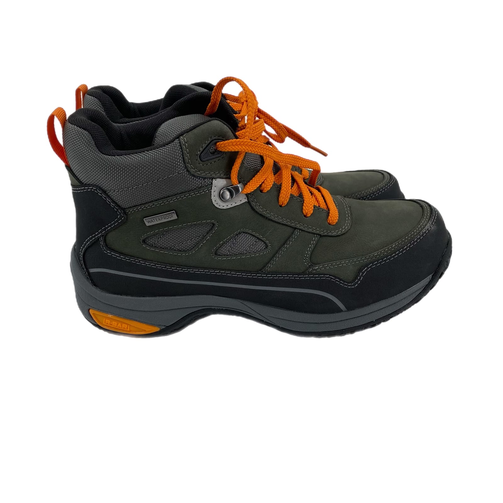 Dunham Green Black Canvas Lace Up Athletic Shoes