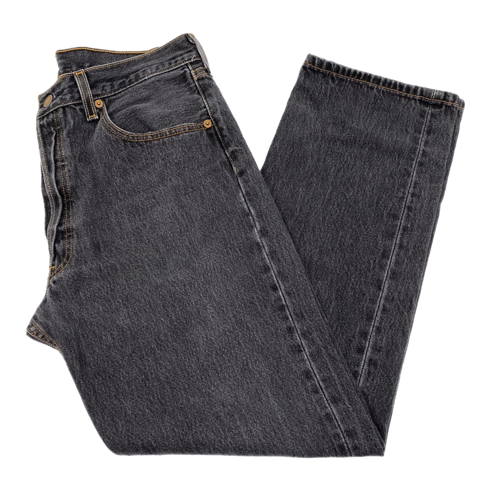 Levi's Gray 501 Straight Leg Jeans
