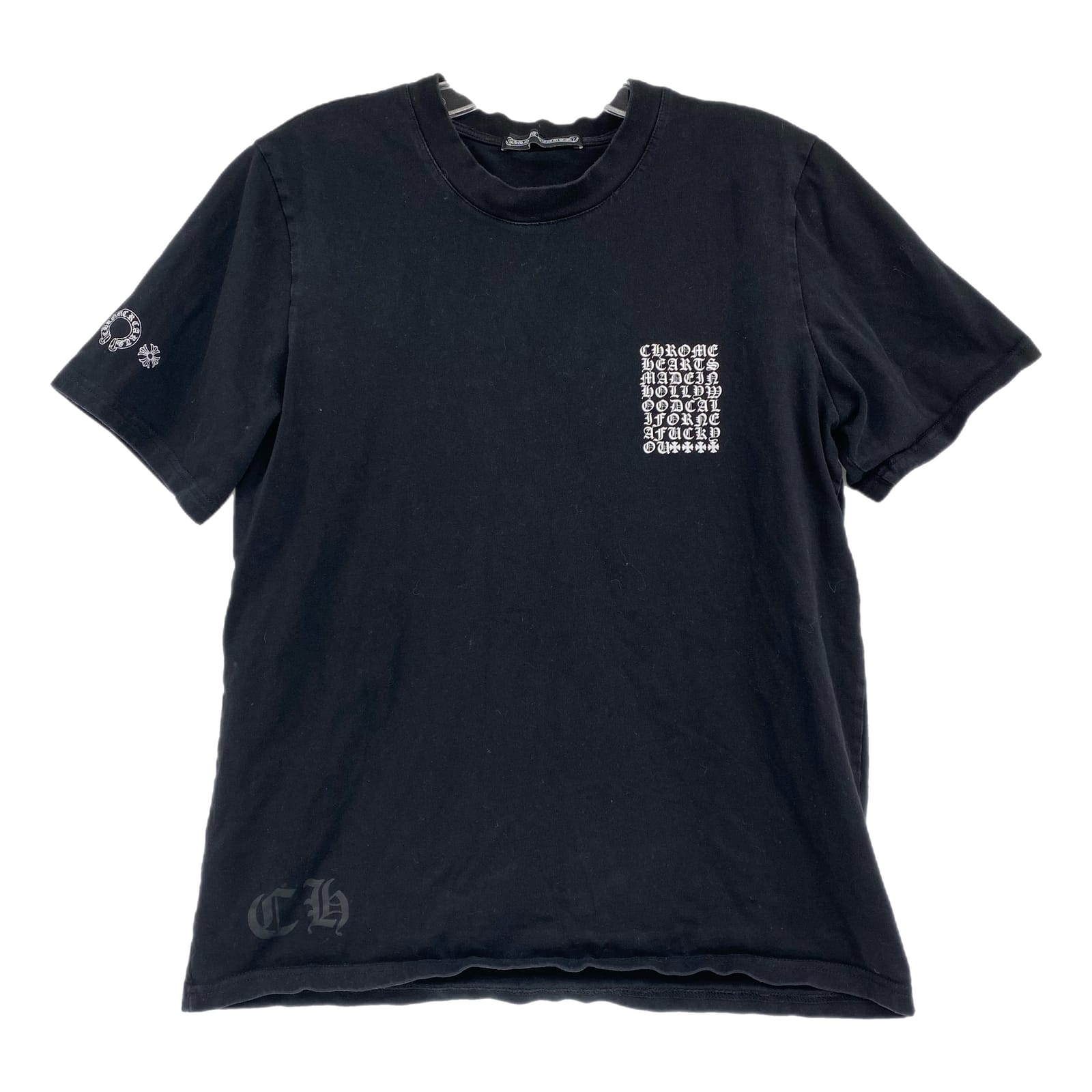 Chrome Hearts Black Cotton Logo Tee