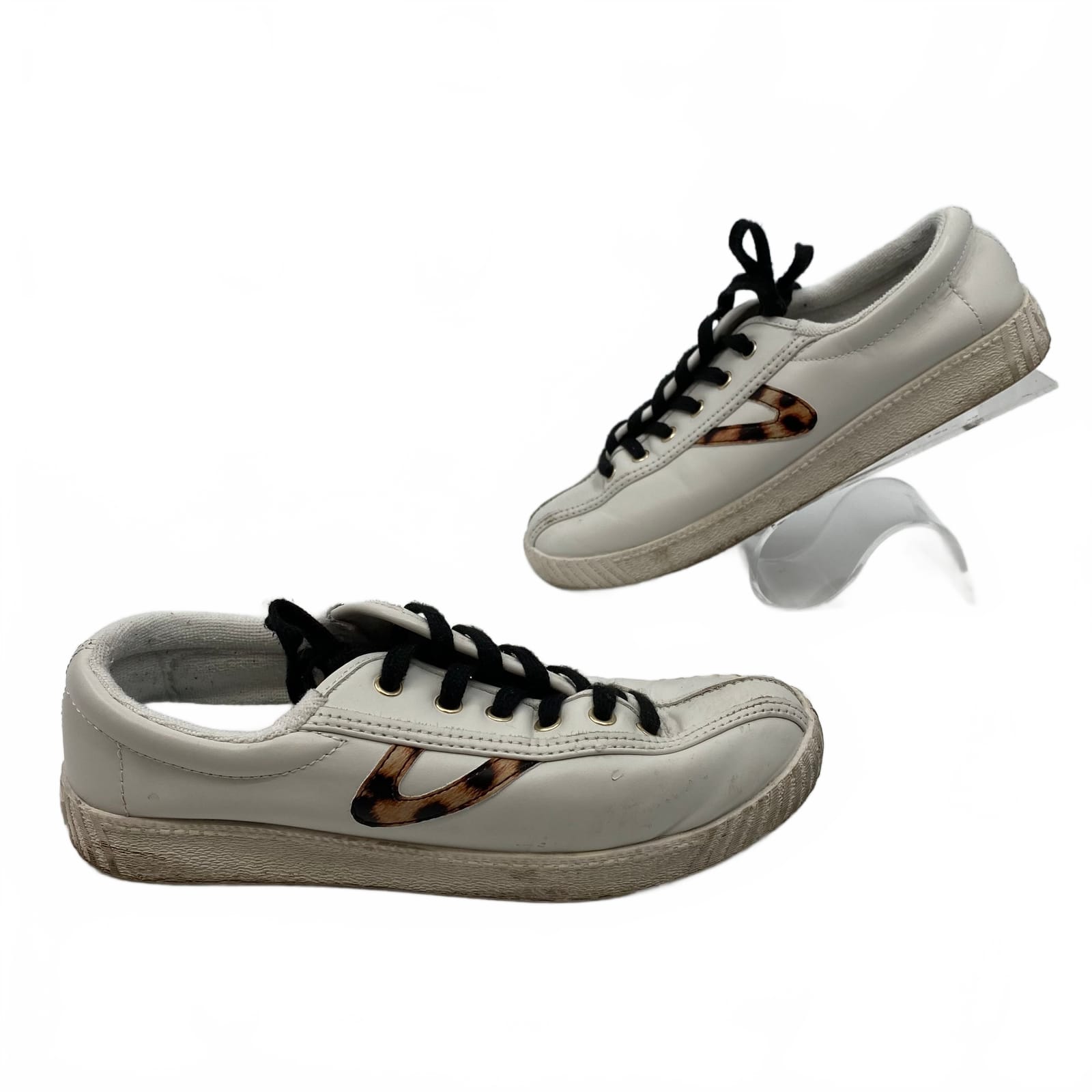 Tretorn White Leather Nylite Sneakers